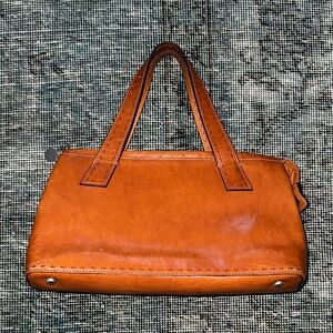 Fossil Tan Leather Shoulder Bag